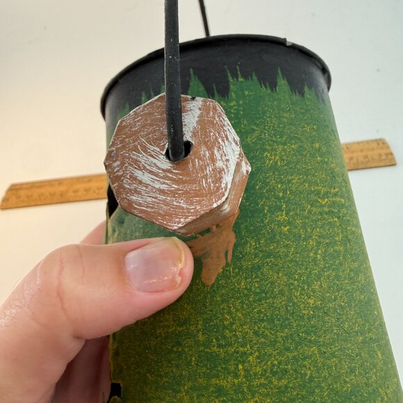 Vintage Frankenstein Halloween Candle holder Bucket Hand Made Decor - Picture 10 of 13